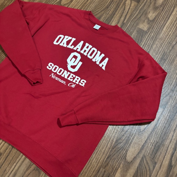 Oklahoma Sooners PullOver Sweatshirt * Men’s Medium Or Woman Large * Like NEW - Picture 3 of 9